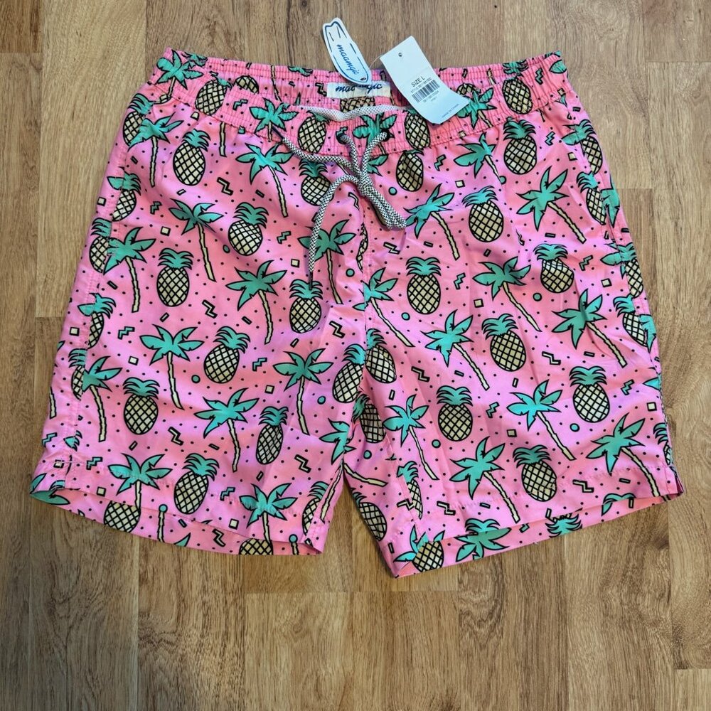 MaaMgicMen's Swimming Trunks Quick Dry Fit Performance Surfing Short with Pocket